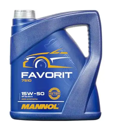 Mannol Favorit 15W-50 Motoröl 5 Liter