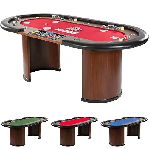 Pokertisch Games Planet Royal Flush 213 x 106 x 75 cm mit Getränkehaltern