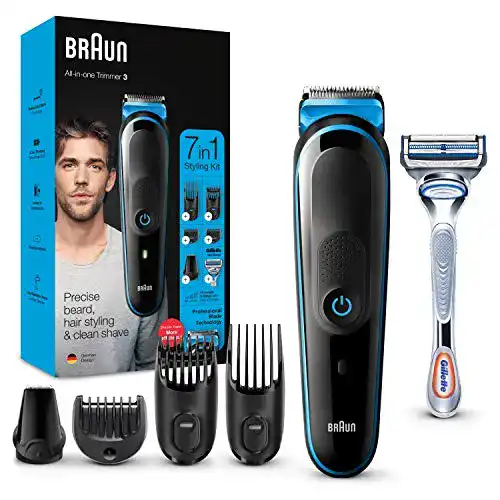 Braun Barttrimmer und Haarschneider für Herren MGK3242 Set