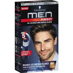 Schwarzkopf Men Perfect Anti-Grau Tönungs-Gel in 60 Natur Mittelbraun