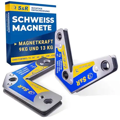 Winkelmagnet S&R 2-teiliges Set für präzise Fixierung bei 15° bis 165°