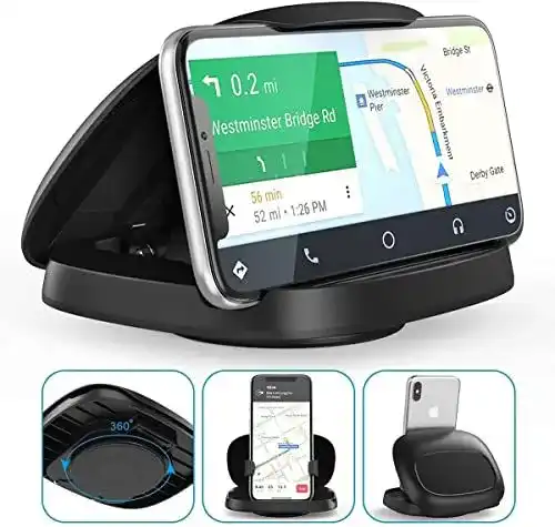 Handyhalterung für Armaturenbrett im Auto, 360° drehbar