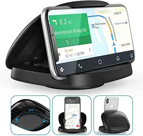 Handyhalterung für Armaturenbrett im Auto, 360° drehbar