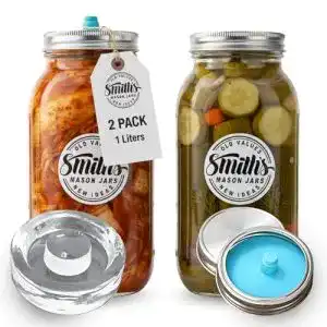 Fermentiergläser Smiths Mason Jars 1L im 2er-Pack