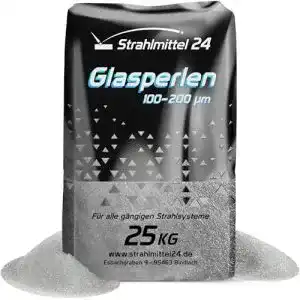 Strahlmittel Samore 25 kg Glasperlen 100-200 µm für Strahlanlagen