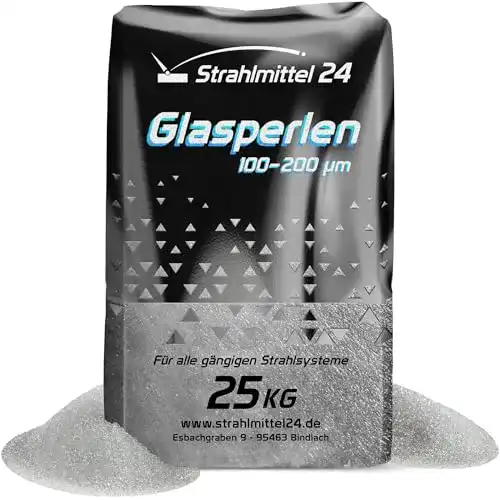Strahlmittel Samore 25 kg Glasperlen 100-200 µm für Strahlanlagen