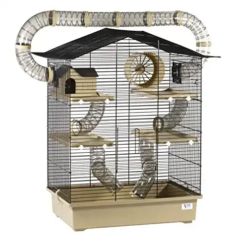 Hamsterkäfig ZooPaul XXL Diamant mit 5 Etagen und 3 Leitern