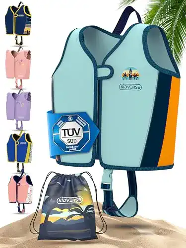 Schwimmlernweste Kidverse für Kinder von 3 bis 6 Jahren – TÜV geprüft