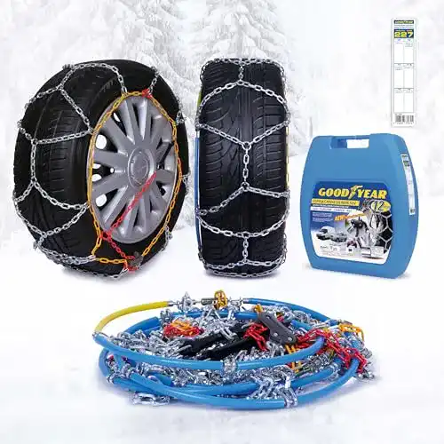 Goodyear 77931 Schneeketten für Wohnmobile und SUVs mit 12 mm Kettengliedern