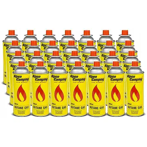 Butan Gaskartuschen Alpen Camping 28x 400ml für Gasgeräte