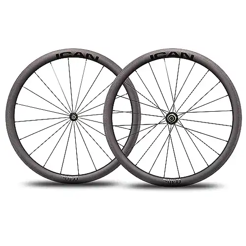 Carbon Laufradsatz ICAN Alpha 40 Pro für Rennrad mit 1421g