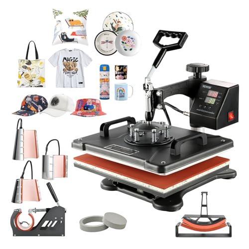 Vevor Transferpresse 38 x 38 cm für Textilien und Sublimation