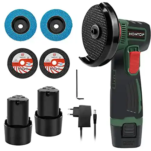 Mini Winkelschleifer Hontop Akku 12.6V für Schleifen und Schneiden