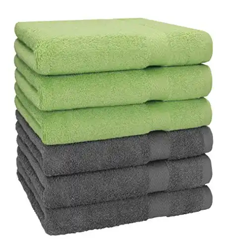 Betz Handtuch Set 6er Pack in Premium Größe 50×100 cm aus 100% Baumwolle