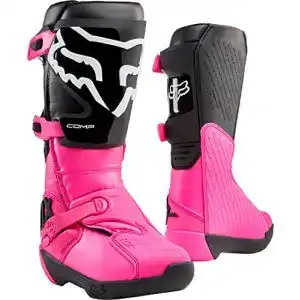 Motocross-Stiefel Fox Racing Damen Comp in Schwarz und Pink