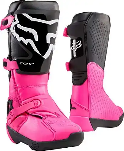 Motocross-Stiefel Fox Racing Damen Comp in Schwarz und Pink