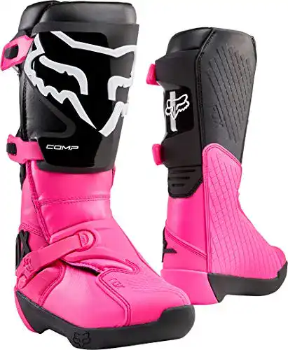 Motocross-Stiefel Fox Racing Damen Comp in Schwarz und Pink