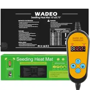 Heizmatte für Pflanzen Wadeo 52 x 25 cm mit Thermostat