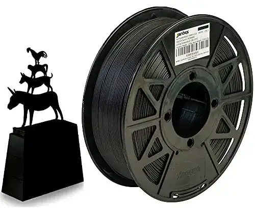 Janbex PLA Filament 1,75 mm, 1 kg Spule in Schwarz für 3D-Drucker