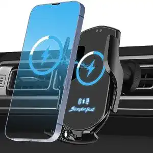 Qi-Ladegerät für Auto mit Handyhalterung und 15W Schnellladung