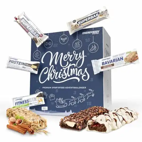 Fitness Adventskalender mit Protein- und Ausdauerriegeln