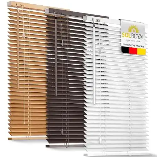 Holzjalousien Sol Royal Jalousie SolDecor JH3 aus Holz 100×160 cm
