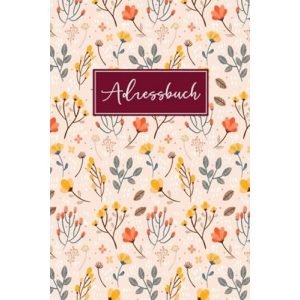 Adressbuch für 400+ Namen mit Platz für Adressen, Telefonnummern und Notizen