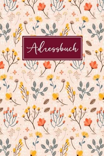 Adressbuch für 400+ Namen mit Platz für Adressen, Telefonnummern und Notizen