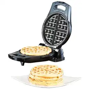 Waffeleisen drehbar von Rosenstein & Söhne – Waffelautomat mit Temperaturregelung