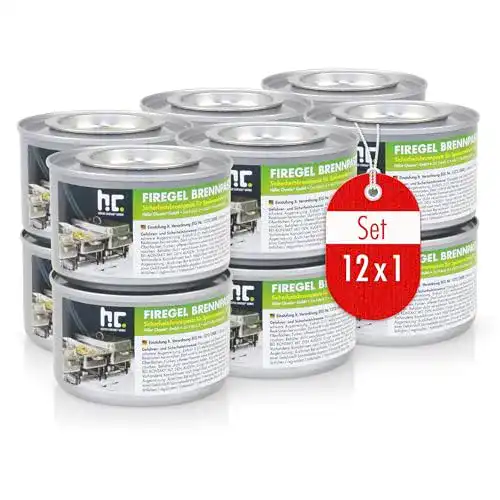 Brennpaste Höfer Chemie Flambiol Firegel 12 x 200 g für warme Speisen