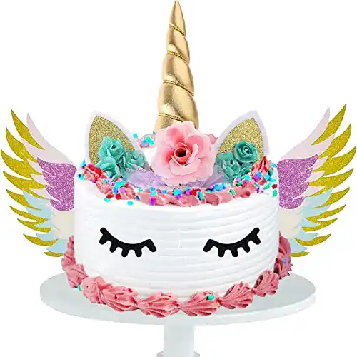 Einhorn Tortendeko Youyike für Torten und Kuchen