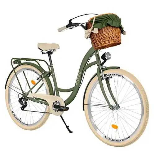 Hollandrad Balticuz OU Citybike mit Weidenkorb und Komfortausstattung