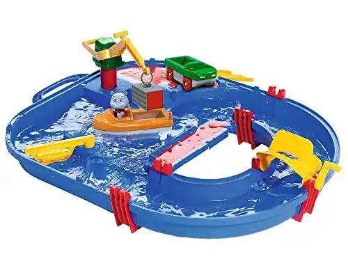 AquaPlay Wasserbahn Starterset mit 21 Teilen für begrenzten Platz
