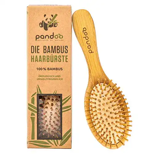 Kinder Haarbürste aus Bambus mit Naturborsten von pandoo
