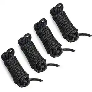 Qwork Festmacherleinen – Ankerleine, 10mm x 4.5m, 4er Pack