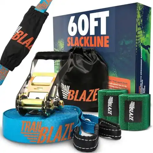 Slackline Trailblaze Kit mit Baumschutz und Tragetasche für Anfänger
