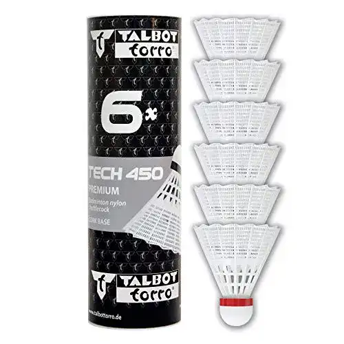 Badmintonbälle Talbot Torro Ball Tech 450 in 6er Dose