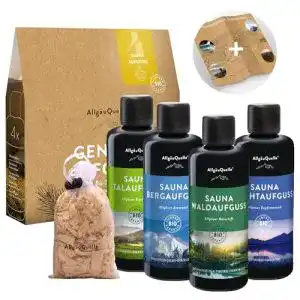 Saunaaufguss Set AllgäuQuelle Naturprodukte – 4x100ml Bio-Öle