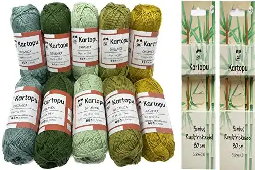 Baumwollgarn H&W Vertrieb Häkelgarn – Farbsets für Stricken und Häkeln