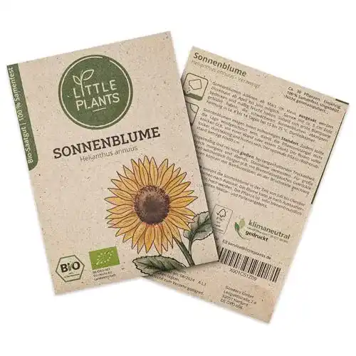 BIO Sonnenblumen-Samen von Little Plants für Garten und Balkon