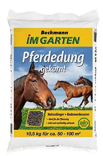 Pferdedung Beckmann, gekörnt für Blumen und Pflanzen, 10,5 kg