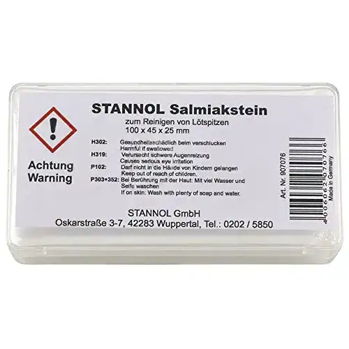 Salmiakstein Stannol 907076 100 x 45 x 20 mm in Dose