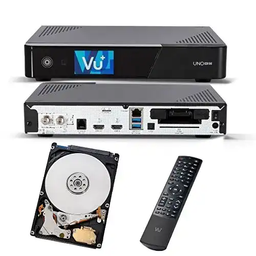 Sat-Receiver Vu+ Uno 4K SE mit 1 TB Festplatte und Twin Tuner
