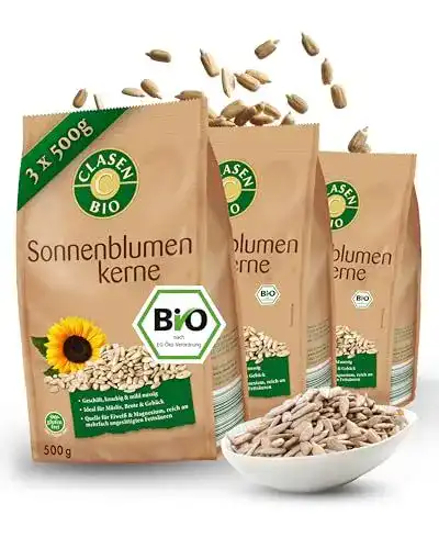 Bio Sonnenblumenkerne geschält von Clasen – 500 g