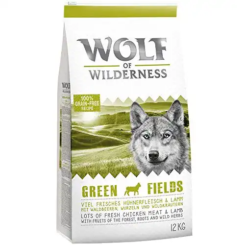 Wolf of Wilderness Hundefutter Adult Green Fields Lamm – 12 kg