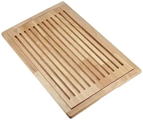 Brotschneidebrett Aps aus Rubber Wood mit herausnehmbarem Krümelfach