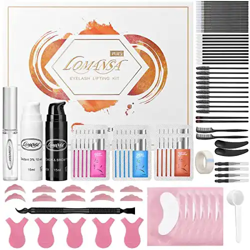 Wimpernlifting-Set Lomansa mit schwarzer Farbe