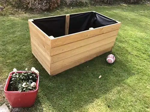 Hochbeet aus Lärchenholz 160×80 cm für Garten und Terrasse
