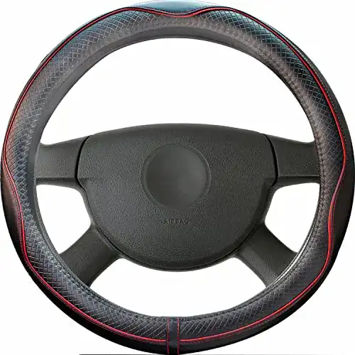 Lenkradbezug FLKAYJM Universal Auto Lenkradhülle für 37-38 cm