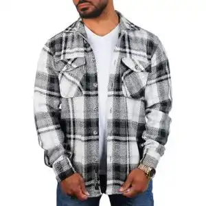 Carisma Herren Flanellhemd im Holzfäller Karo Design